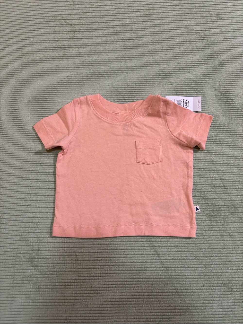 Baby GAP Peach Short Sleeve Pocket Tee